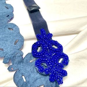 Anthropologie Beaded Belt 28” waist